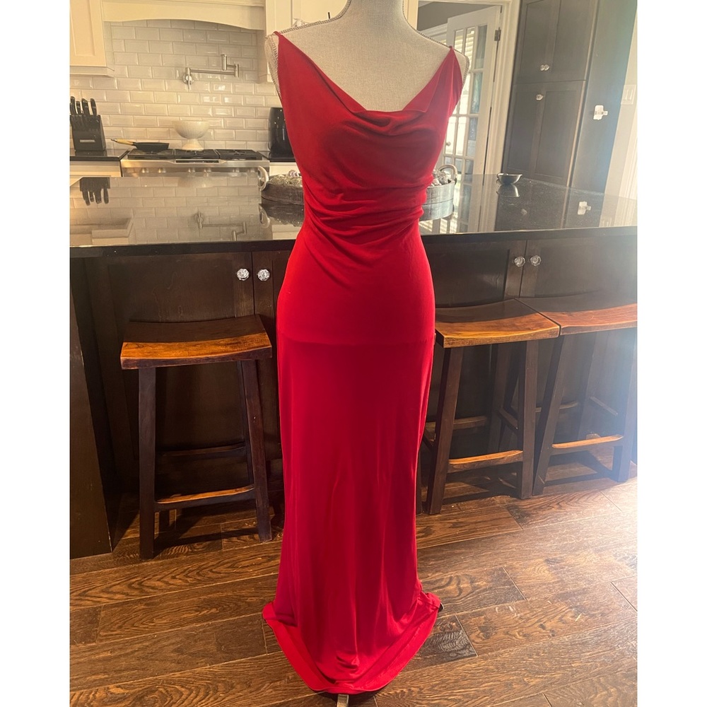 Stunning red evening dress